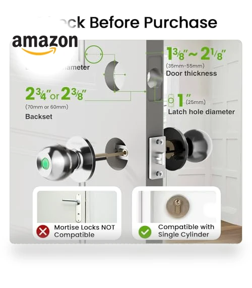 Smart Fingerprint Door Lock — Biometric Security, GHome Smart