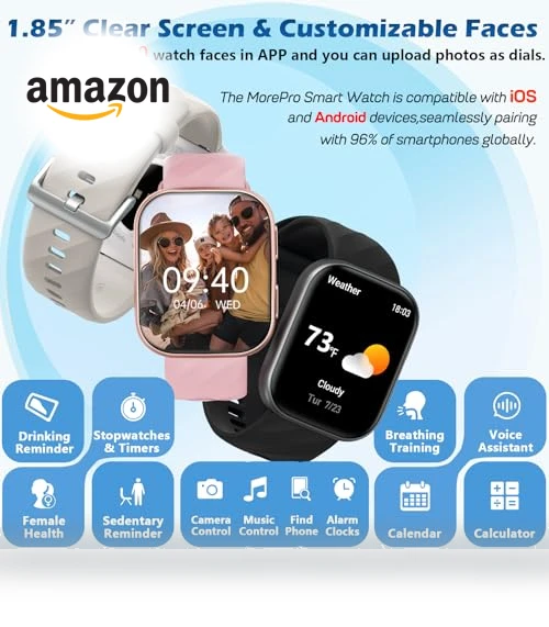 Smart Watch with Health and Fitness Tracking — Smartwatches, MorePro