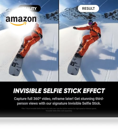 Waterproof 8K 360° Action Camera — Wearable Cameras, Insta360