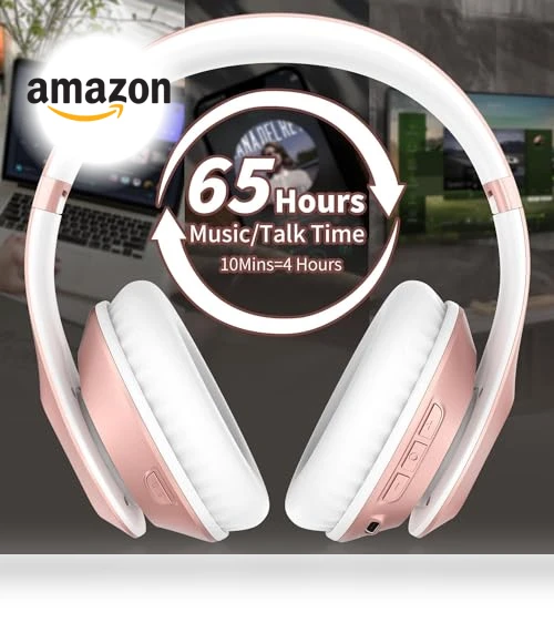 Wireless Bluetooth Headphones Over Ear — Over-Ear Headphones, Glynzak
