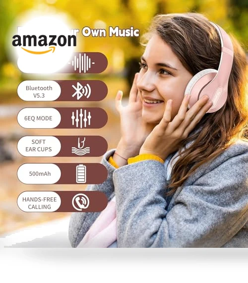 Wireless Bluetooth Headphones Over Ear — Over-Ear Headphones, Glynzak