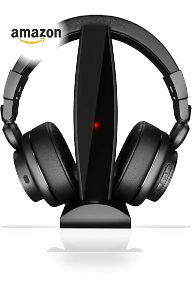 Wireless TV Headphones for Seniors — In-Ear Headphones, cwuiga