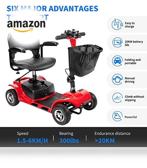 4 Wheel Mobility Scooter — Electric Self-Balancing Scooters, FERBAM
