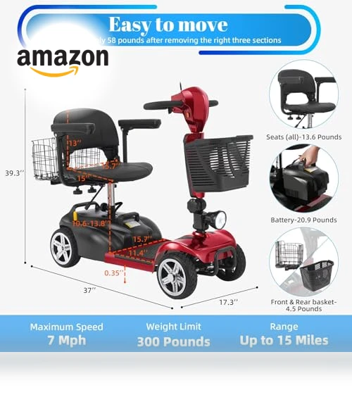 4 Wheels Mobility Scooter — Mobility Scooters, Ecomobi