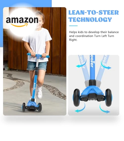 Adjustable Height Kick Scooter with Removable Seat — Push Scooters, EVLIQUIL