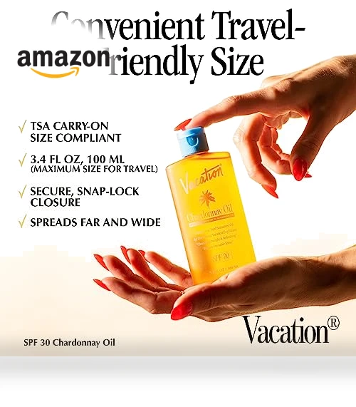 Chardonnay Oil SPF 30 & Air Freshener Bundle — Face Tan Enhancers, Vacation Inc.