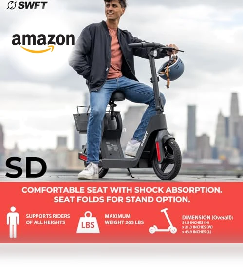 Compact Foldable Scooter — Electric Self-Balancing Scooters, SWFT