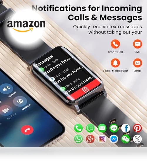 Curved Screen Fitness Tracker — Smartwatches, Mingdaln