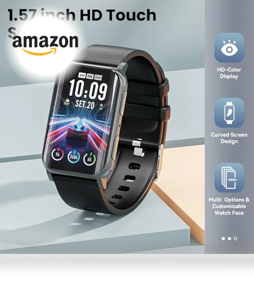 Curved Screen Fitness Tracker — Smartwatches, Mingdaln