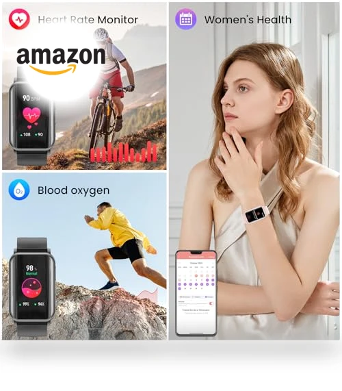Curved Screen Fitness Tracker — Smartwatches, Mingdaln