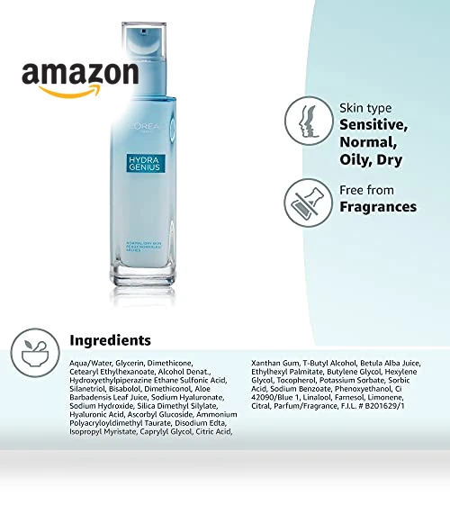 Hydra Genius Daily Liquid Care Oil-Free Face Moisturizer — Nourishing Body Creams, L'OREAL PARIS