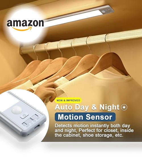 Motion Sensor LED Under Cabinet Lighting — Under-Cabinet Mounts, Reoshine