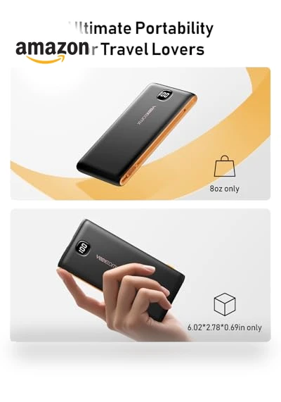 Portable Charger Power Bank with Built-in Cables and Wall Plug — Chargers, VEEKTOMX