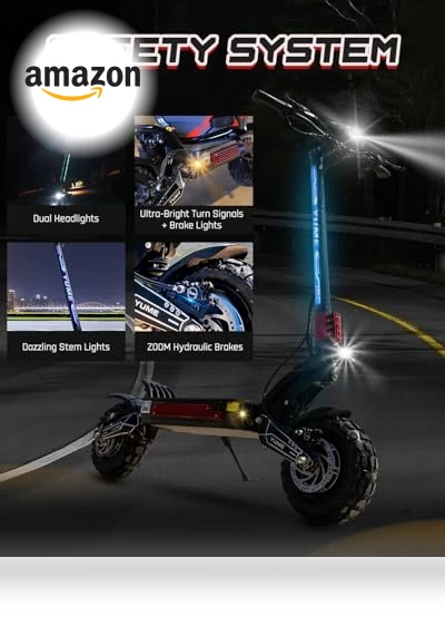 Raptor 6000W Motor Scooter — Electric Self-Balancing Scooters, M YUME SCOOTER