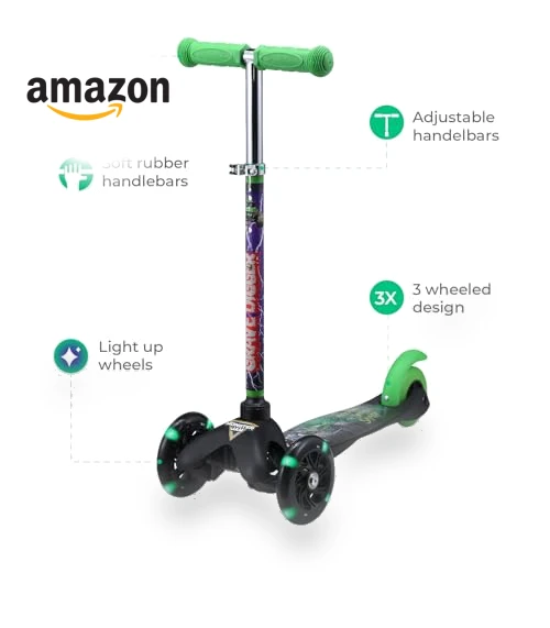 Self Balancing Kick Scooter with Light Up Wheels — Electric Vehicles, Voyager
