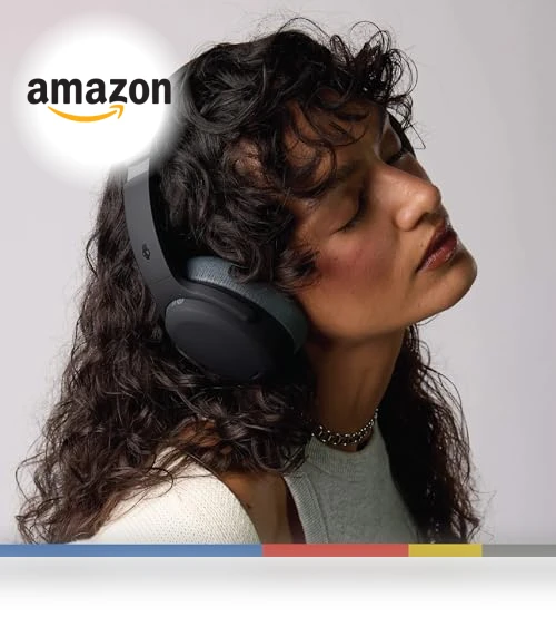 Wireless Over-Ear Bluetooth Headphones with Multi-Sensory Bass — Over-Ear Headphones, Skullcandy