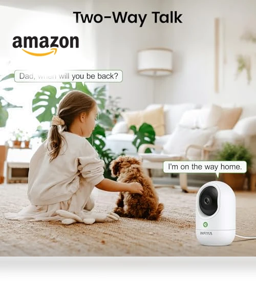 360 Security Camera Indoor — Smart Home Security, INFIYA