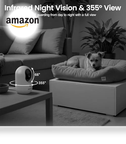 360 Security Camera Indoor — Smart Home Security, INFIYA
