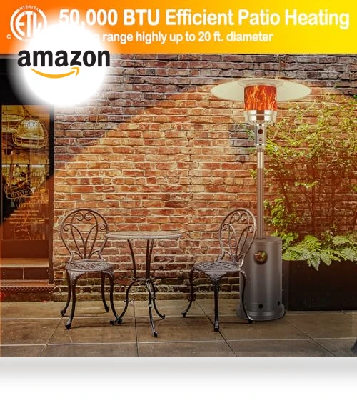 50,000 BTU Patio Heater with Sand Box — Heater Parts, Hykolity