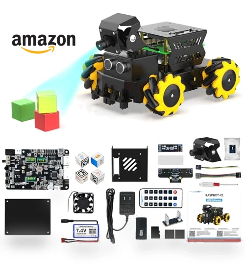AI Vision Robot Car with 2DOF HD Camera — Robotic Enhancements, Yahboom