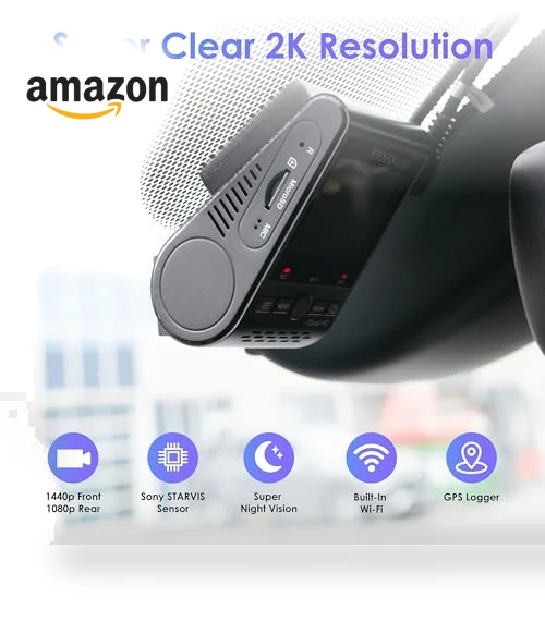Dual Dash Cam — Dashboard Cameras, VIOFO