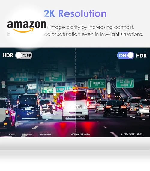 Dual Dash Cam — Dashboard Cameras, VIOFO