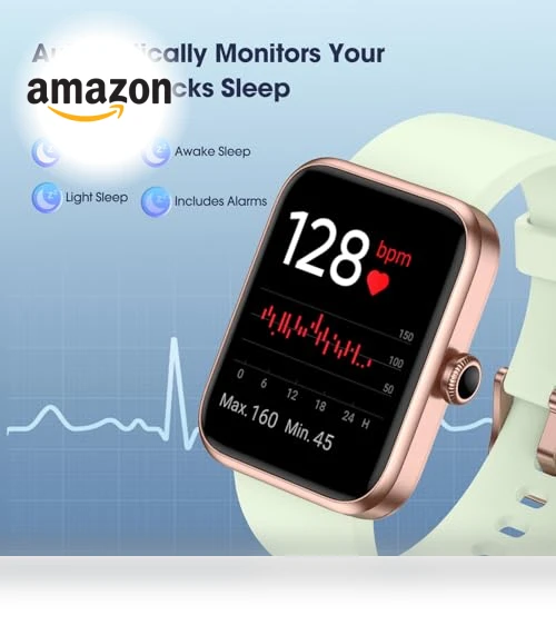 Fitness Tracker with Heart Rate Monitor — Smartwatches, LIVIKEY