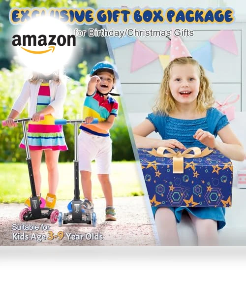 Heavy-Duty Kids 3-Wheel Scooter — Push Scooters, EUIJOIP