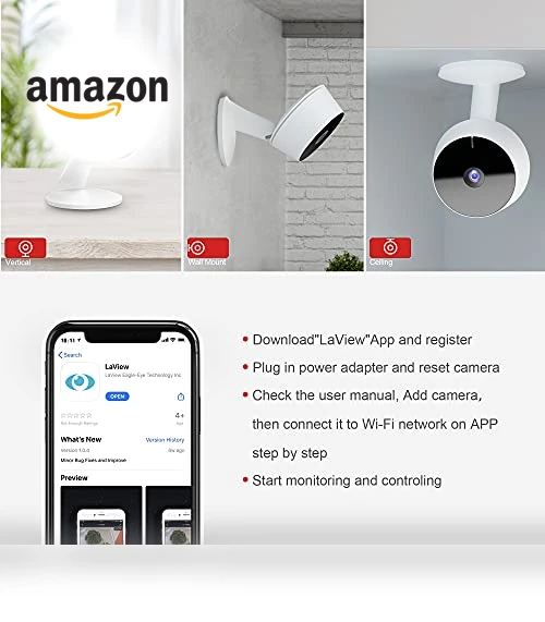 Home Security Camera Indoor 1080P — Cameras & Monitors, LaView