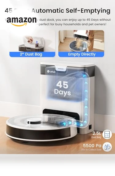 LiDAR Robot Vacuum and Mop — Smart Cleaning Robots, Lefant