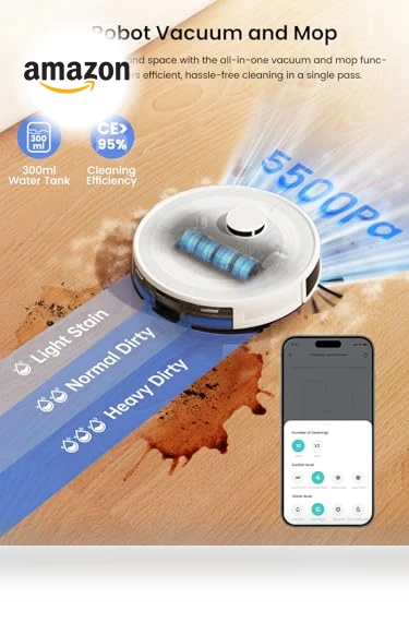 LiDAR Robot Vacuum and Mop — Smart Cleaning Robots, Lefant