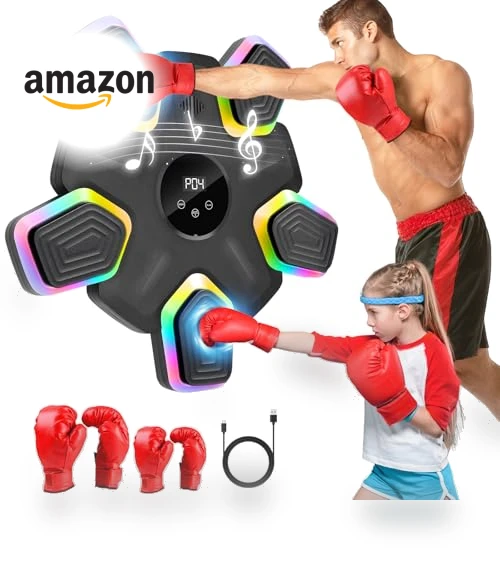 Music Boxing Machine with Parent-Child Gloves — Boxing Training Gear, SHGUMITE