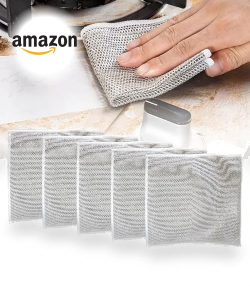 Reusable Non Scratch Wire Dishwashing Rags — Sponges, Pousbo