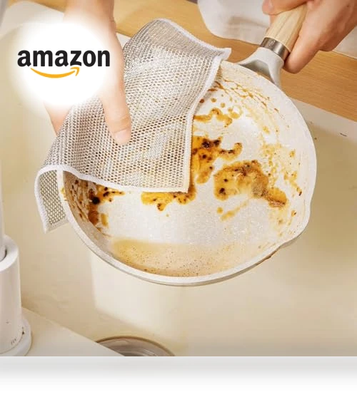 Reusable Non Scratch Wire Dishwashing Rags — Sponges, Pousbo