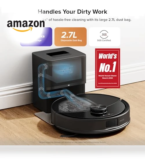 Robot Vacuum and Mop with Self-Emptying — Smart Cleaning Robots, Roborock