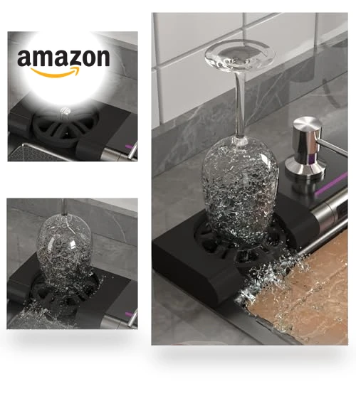 Smart Kitchen Sink with Digital Display — Smart-Touch Kitchen Faucets, SDGRP