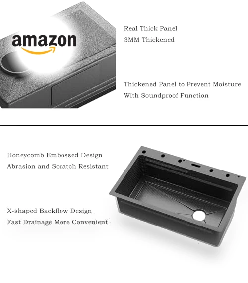 Smart Kitchen Sink with Digital Display — Smart-Touch Kitchen Faucets, SDGRP