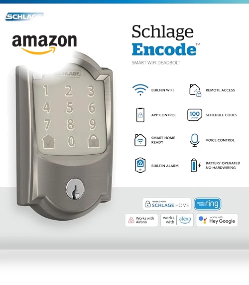 Smart WiFi Deadbolt Lock — Deadbolts, SCHLAGE