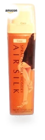 Spray-On Silk Hosiery — Body Powders, Air Stockings