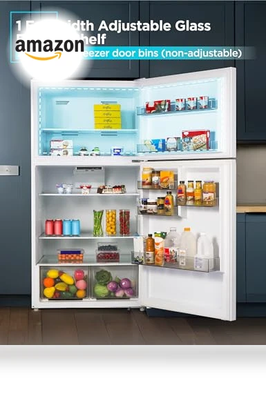 Top Mount Refrigerator with Freezer — Mini Fridges, BLACK+DECKER