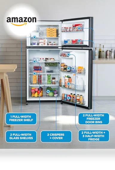 Top Mount Refrigerator with Ice Maker — Cooling Solutions, Commercial Cool