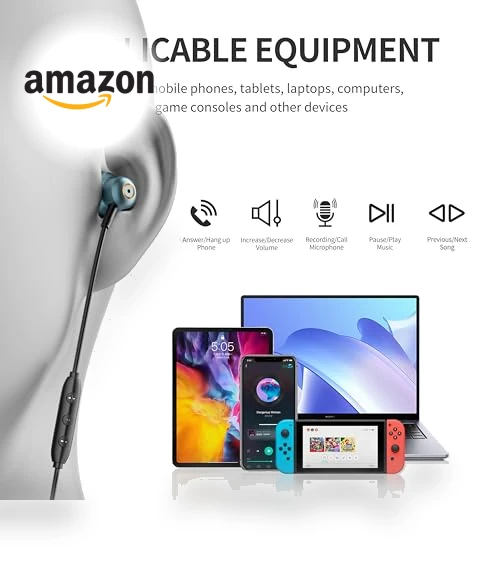 Wired Earbuds — In-Ear Headphones, BACKWIN