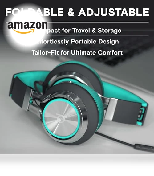 Wired Headphones with Mic & Volume Control — In-Ear Headphones, Artix