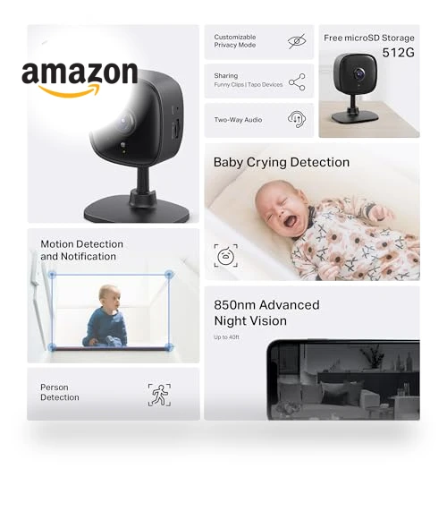 1080P Indoor Security Camera — Baby Monitors, TP-Link