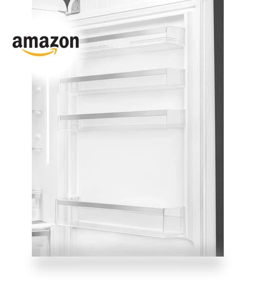 50's Retro Style Top Freezer Refrigerator — Mini Fridges, Smeg