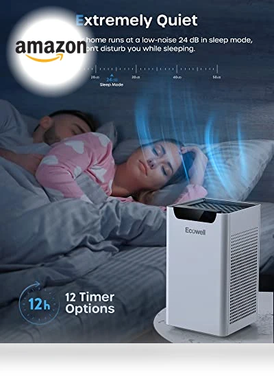 Air Purifier for Home Large Room — Activated Carbon Air Purifiers, ECOWELL
