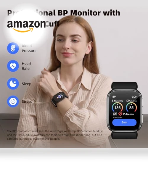 Blood Pressure Monitor Smart Watch — Smartwatches, YHE