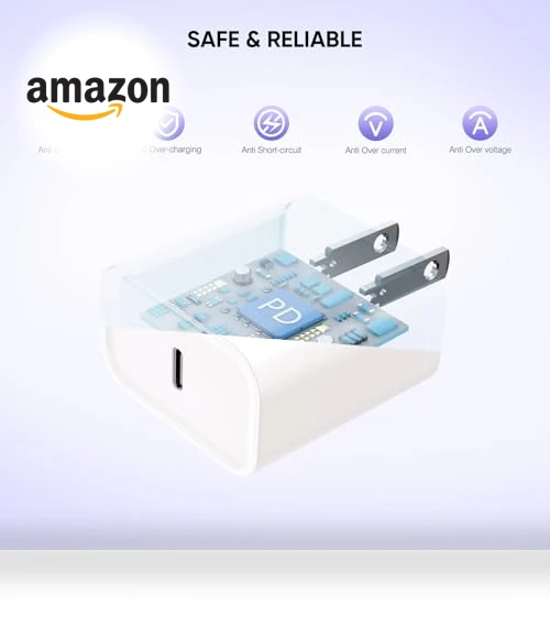 Fast Charging USB-C Cable and Wall Charger Block 2Pack — Chargers, Shenzhen Huangyingjia Technology Co., Ltd.
