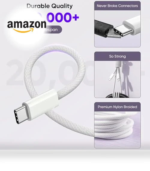 Fast Charging USB-C Cable and Wall Charger Block 2Pack — Chargers, Shenzhen Huangyingjia Technology Co., Ltd.