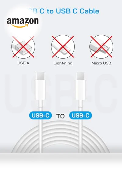 Fast Charging USB C Power Brick with Cord — Chargers
